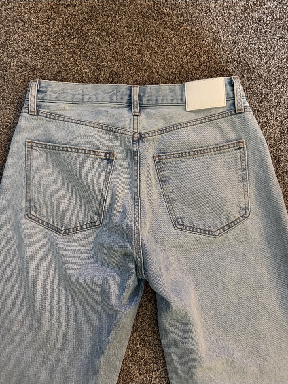 Denim Forum Light Blue Relaxed Straight Jeans - Women's - Picture 7 of 7